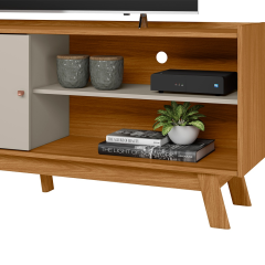 Rack Aurum 1.60 cm Nature Off White Linea - Brasil