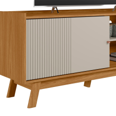 Rack Aurum 1.60 cm Nature Off White Linea - Brasil