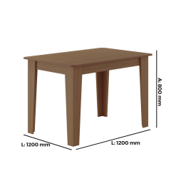 Mesa Tais 1.20cm 4 Cadeiras Star Freijo Tuboarte 