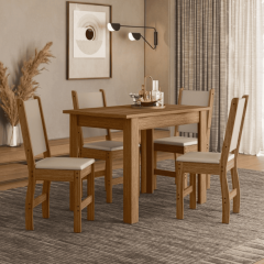 Mesa Poliman Bellagio 4 Cadeiras Clara Freijo Off 