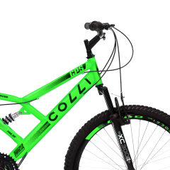 Bicicleta Colli GPS Aro 26 - 21 Velocidades Suspensao Dupla Branca