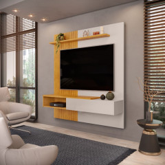 Painel Tito DJ Moveis 1.5cm Para TV de Até 65 Polegadas Bali Cedro
