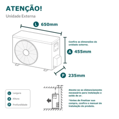 Ar Condicionado Split Hi Wall Inverter Elgin Eco 9000 BTU/h Frio 45HJFE12C2CC 220 Volts