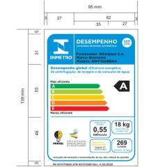 Lavadora Brastemp 18Kg Branca com Ciclo Tira Manchas Advanced e Ciclo Antibolinha - BWF18AB-220V