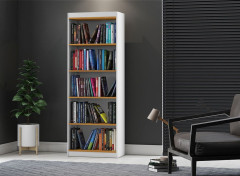 Livreiro Encanto Patrimar Moveis Branco Cinamomo