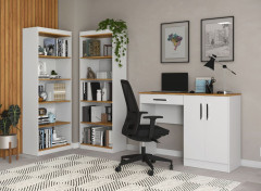Livreiro Encanto Patrimar Moveis Branco Cinamomo