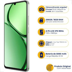 Smartphone Realme C63 RMX3939 Dual SIM 256GB 8GB RAM Green