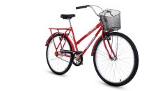 Bicicleta Houston Onix VB Aro 26  Com Cesto Vermelho