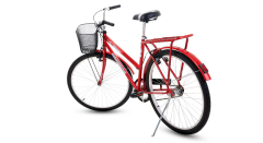 Bicicleta Houston Onix VB Aro 26  Com Cesto Vermelho