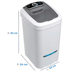 Lavadora Newmaq 16Kg Semiautomática Com 9 Programas de Lavagem 220V Branca