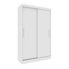 Roupeiro Firenze 2 Portas de Correr 2 Gavetas + Espelho Neve