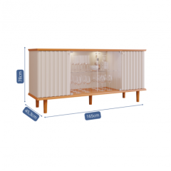 Buffet Janice Cimol Móveis Cinamomo Off White 