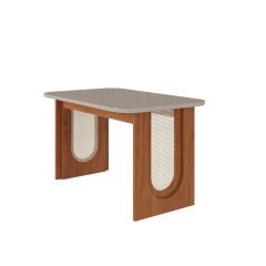 Mesa Cimol Móveis Valentina 4 Cadeiras Nicole Cinamomo Off