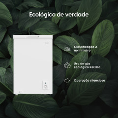 Freezer Horizontal 142L Elgin – Controle de Temperatura Resfriamento 4D 220V