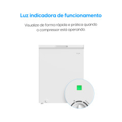 Freezer Horizontal 142L Elgin – Controle de Temperatura Resfriamento 4D 220V
