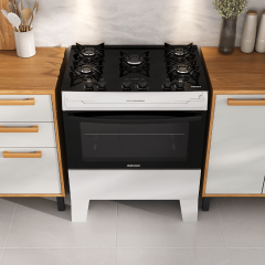 Fogão Itatiaia Electra Glass Plus 5 Bocas Branco