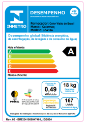 Lavadora Colormaq Automática LCA 18Kg Branca 220V