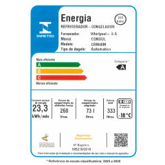  Geladeira Frost Free Duplex 333 Litros Branca Consul - CRM40MB