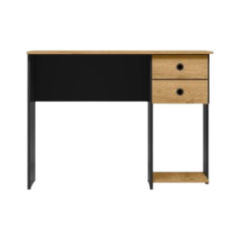 Escrivaninha Qmovi MDP 2 Gavetas Freijó/Preto