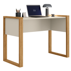 Escrivaninha Office Qmovi Freijó/White. 