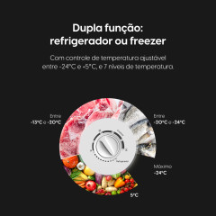 Freezer Elgin 99 Litros 1 Porta Horizontal Resfriamento 4D 220V 