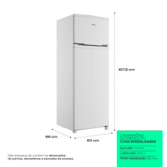 Geladeira Cycle Defrost 332L Prateleiras Removíveis Branca Consul - CRD37MB