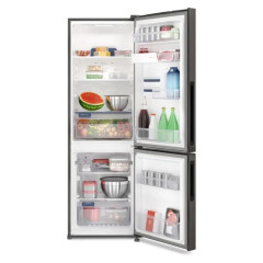 Geladeira Electrolux Frost Free Inverter 400L Efficient AutoSense e Rapid Freeze Inverse Black Inox Look (IB6B) - Bivolt