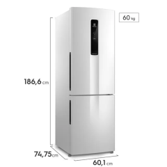 Geladeira Electrolux Frost Free Inverter 400L Efficient AutoSense e Rapid Freeze Inverse Branca (IB6) - Bivolt