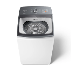  Máquina de Lavar Branca 14kg Brastemp com Smart Sensor e Lavagem Rápida BWJ14AB