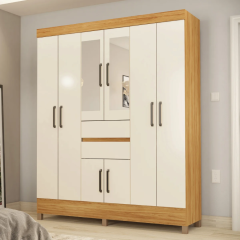 Guarda-Roupa Casal Demobile Munique 8 Porta 3 Gavetas 