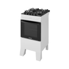 Fogão Itatiaia Electra Glass Plus 4 Bocas com Mesa de Vidro Branco Bivolt