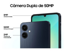 Smartphone Samsung Galaxy A06 128GB 4GB RAM Azul Escuro 6,7