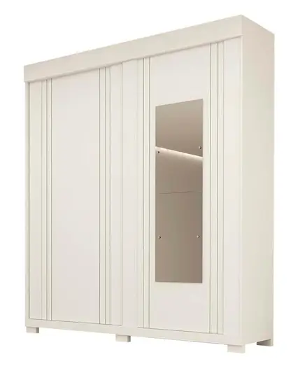 Roupeiro ACP Heloisa Prime 2 Portas 3 Gavetas Branco